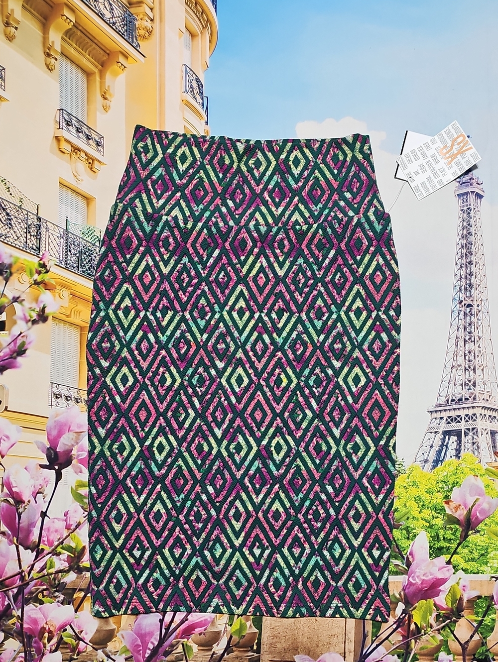 Lularoe Cassie Multicolor Pencil Skirt XS